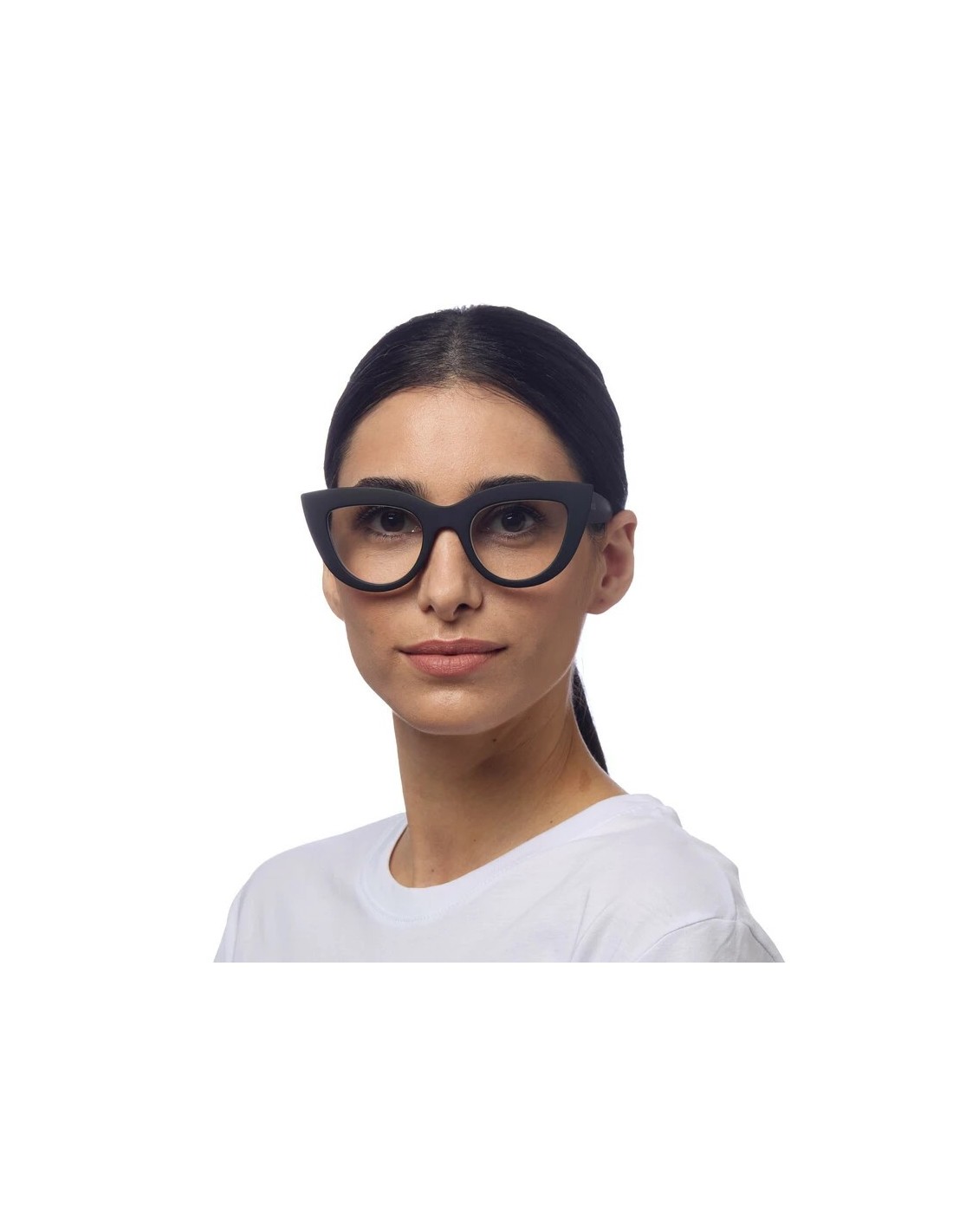 OCCHIALI: vendita online Occhiali da lettura Okkia Claudia +1.50, Big Cat Eye neri, lenti grandi, design femminile, filtro bl...