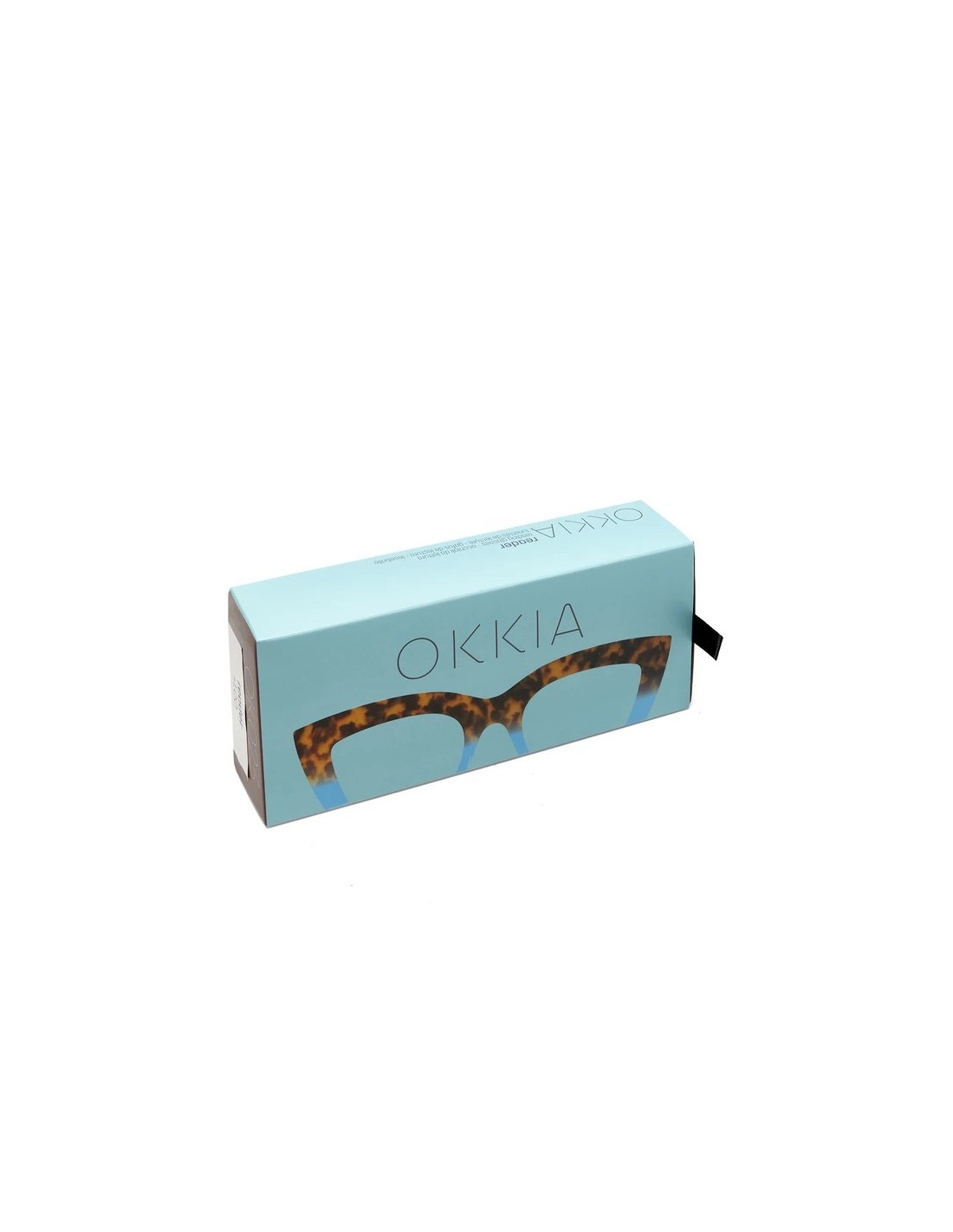 OCCHIALI: vendita online Occhiali da lettura Okkia Claudia +1.00, Big Cat Eye havana e blue, eleganti, donna, soft touch, des...