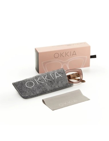 OCCHIALI: vendita online Occhiali da lettura Okkia Claudia +1.50, Big Cat Eye Pink Giallo, donna, eleganti, soft touch, con c...