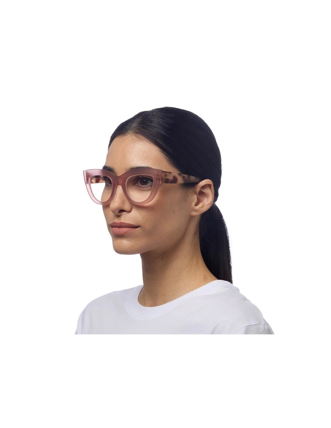 OCCHIALI: vendita online Occhiali da lettura Okkia Claudia +1.50, Big Cat Eye Pink Giallo, donna, eleganti, soft touch, con c...