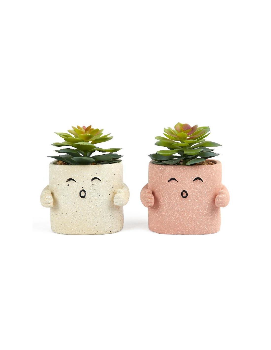 PIANTINA 26104 VASETTO HUG CEMENTO ASSORTITO 12X8X14CM