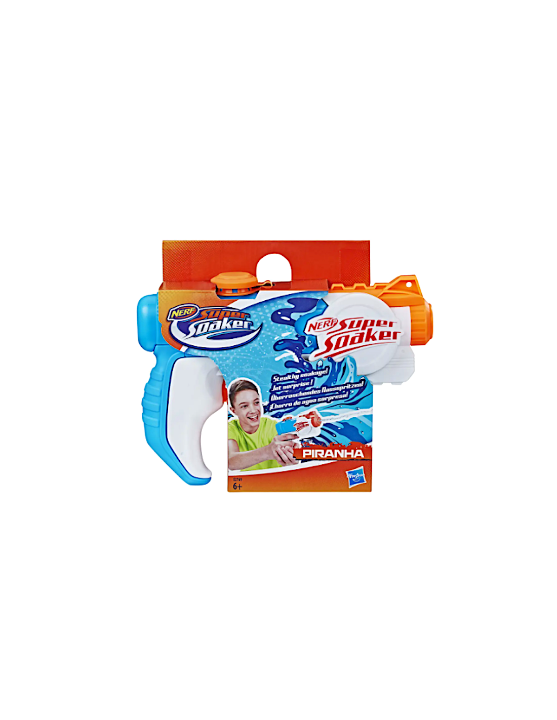 NERF E2769, SUPER SOAKER PIRANHA, PISTOLA AD ACQUA, GIOCATTOLO ESTIVO