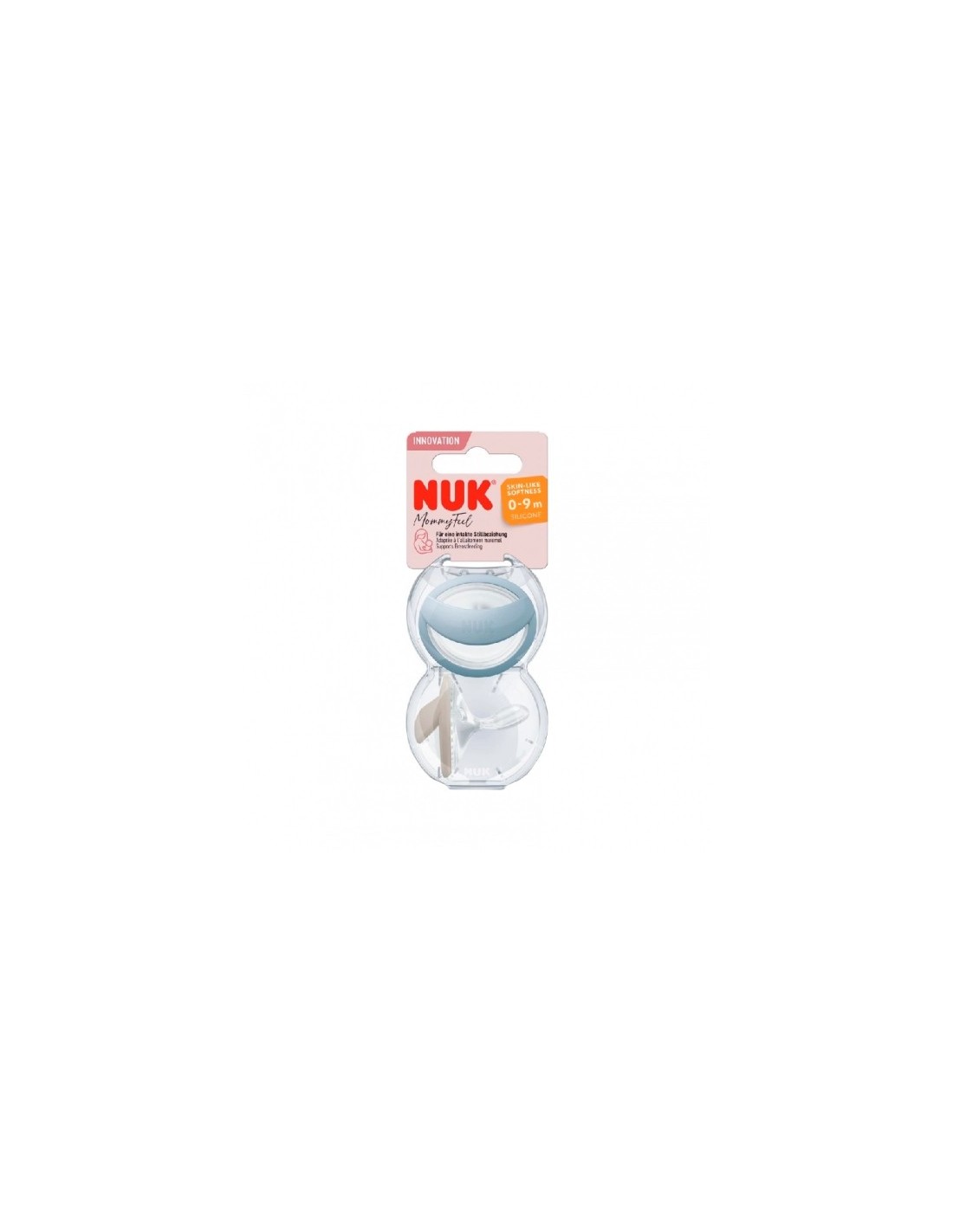 Nuk Mommy Feel Ciuccio Silicone 0-9m Blu 2 pz | shopincasa.it