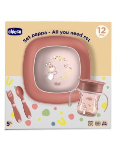 Set Pappa Svezzamento 12m+ Rosa – Chicco | shopincasa.it