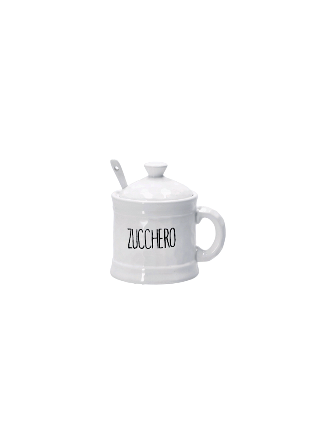 Zuccheriera in ceramica 115264 con cucchiaio | shopincasa.it