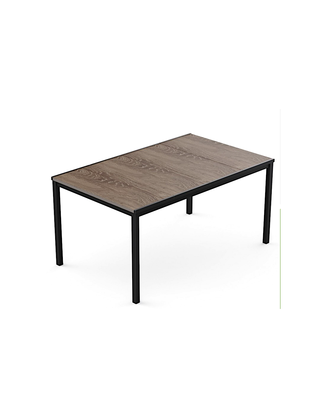 TAVOLO PORTO STRUTTURA GRAFITE 200X95X75CM EFFETTO LEGNO