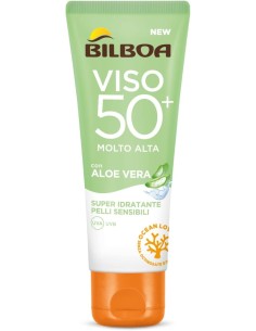 BAZAR IGIENE PERSONA: vendita online Bilboa, Protezione Solare Viso Aloe Sensitive SPF 50+, Crema Solare Alta per Pelli Sensi...