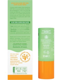 BAZAR IGIENE PERSONA: vendita online Bilboa Stick Solare SPF 50+ con Aloe Vera, ideale per le zone sensibili come labbra, tat...