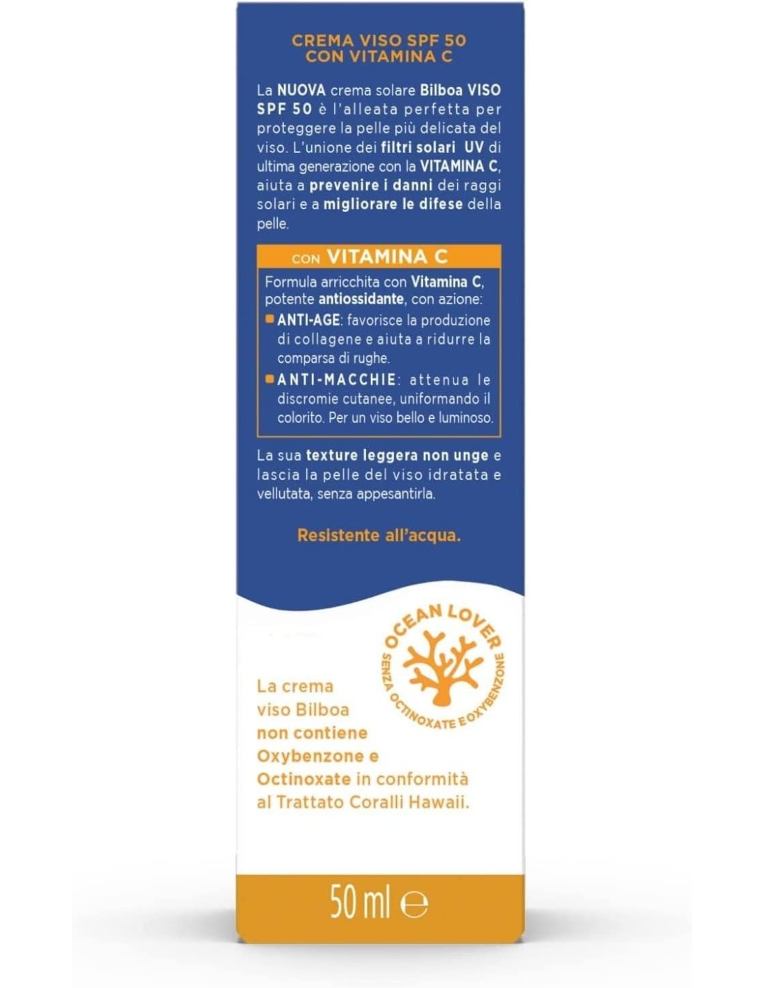 BAZAR IGIENE PERSONA: vendita online Bilboa Crema Viso Spf50 50ml in offerta