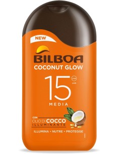 BAZAR IGIENE PERSONA: vendita online Bilboa, Latte Solare Coconut Glow SPF 15, Crema Solare con Olio di Cocco e Vitamina E, L...