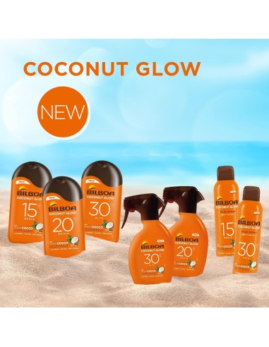 BAZAR IGIENE PERSONA: vendita online Bilboa, Latte Solare Coconut Glow SPF 15, Crema Solare con Olio di Cocco e Vitamina E, L...