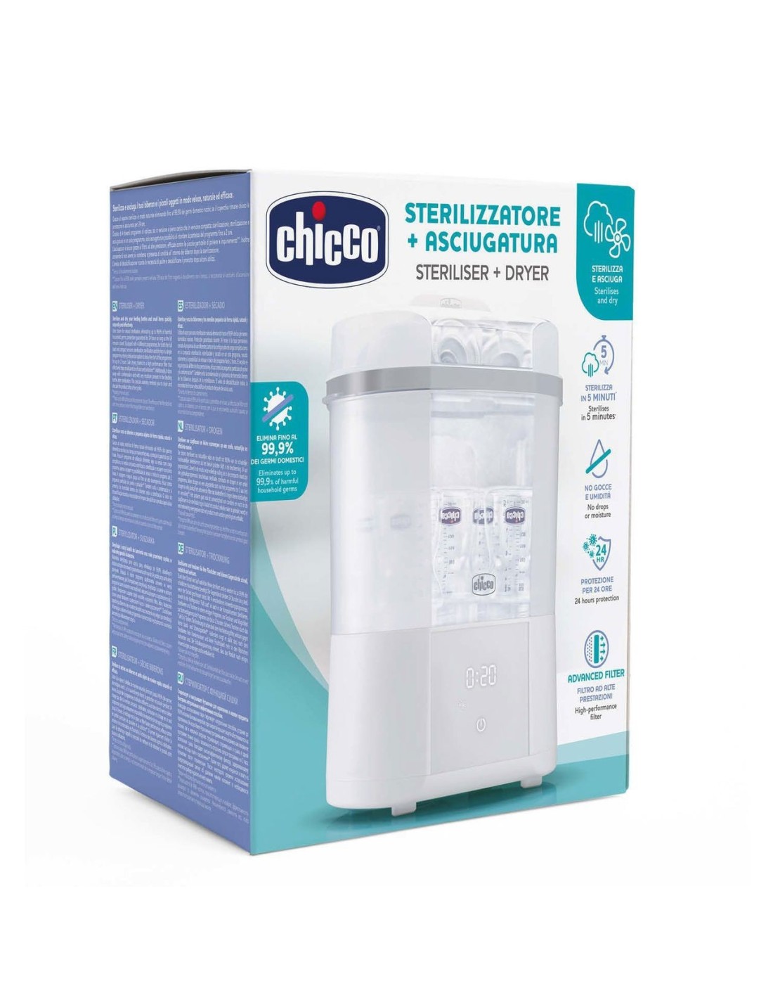 Sterilizzatore Chicco con asciugatura | shopincasa.it