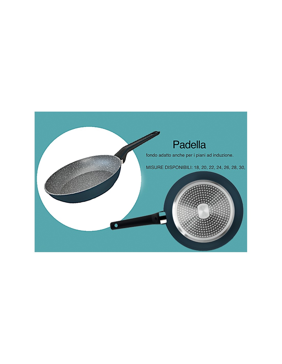 EVOTEK PADELLA 18CM ANTIADERENTE INDUZIONE