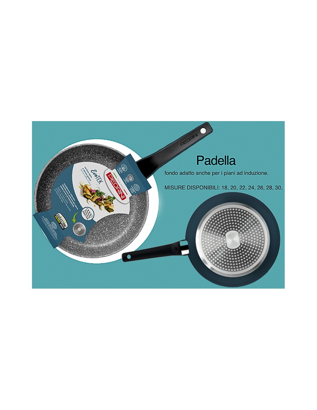 EVOTEK PADELLA 26CM ANTIADERENTE INDUZIONE