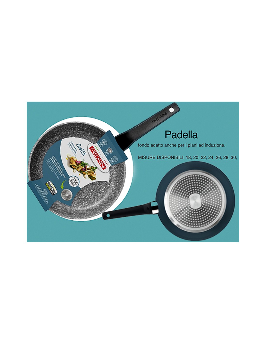 EVOTEK PADELLA 28CM ANTIADERENTE INDUZIONE
