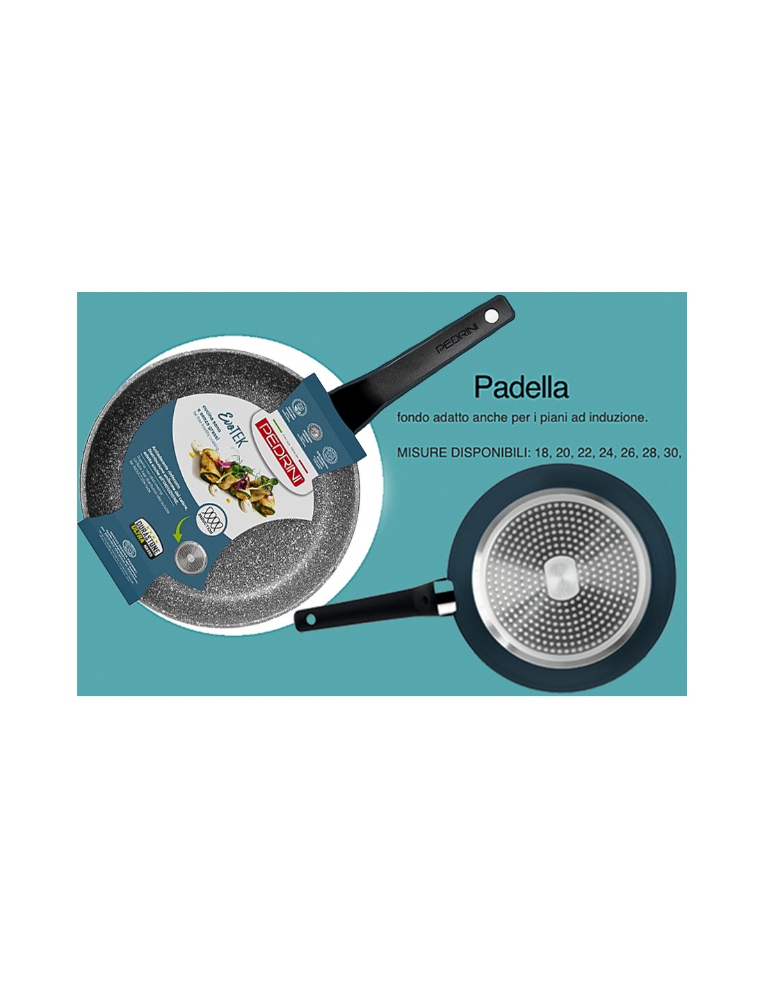 EVOTEK PADELLA 32CM ANTIADERENTE INDUZIONE