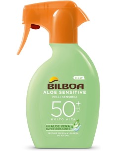 BAZAR IGIENE PERSONA: vendita online Bilboa, Protezione Solare Corpo Aloe Sensitive Trigger SPF 50+, Spray Solare Alta, Senza...