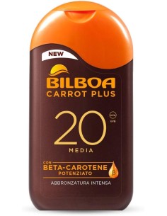 GEL - LACCHE - CREME - SPUME: vendita online Bilboa, Latte Solare Carrot Plus SPF 20, Formula con Betacarotene per una Abbron...