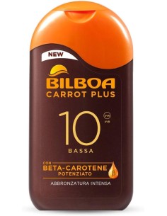 GEL - LACCHE - CREME - SPUME: vendita online Bilboa, Latte Solare Carrot Plus SPF 10, Formula con Betacarotene per una Abbron...