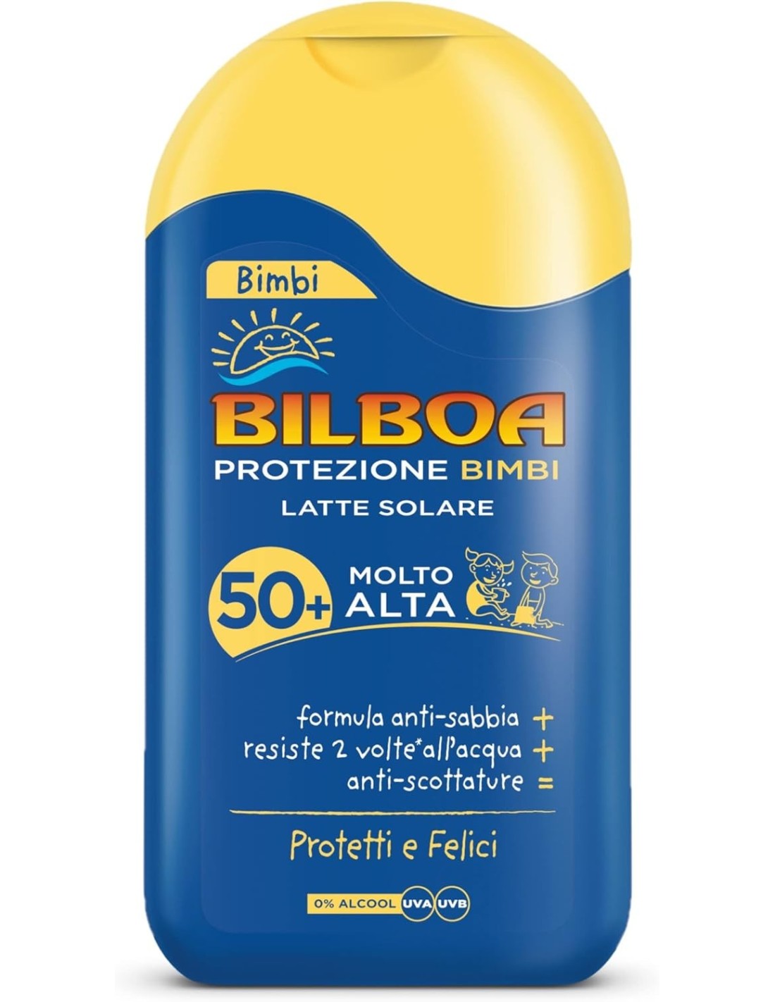 GEL - LACCHE - CREME - SPUME: vendita online Bilboa, Bimbi Latte Solare Bambini con Protezione SPF 50+ - Latte Solare Senza A...
