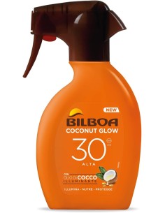 GEL - LACCHE - CREME - SPUME: vendita online Bilboa, Trigger Solare Coconut Glow SPF 30, Crema Solare Spray con Olio di Cocco...