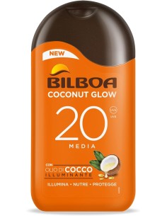 GEL - LACCHE - CREME - SPUME: vendita online Bilboa, Latte Solare Coconut Glow SPF 20, Crema Solare con Olio di Cocco e Vitam...