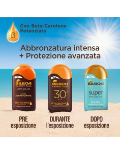 GEL - LACCHE - CREME - SPUME: vendita online Bilboa Carrot Plus, Solare Trigger SPF 15, Abbronzante Corpo, 200 ml in offerta