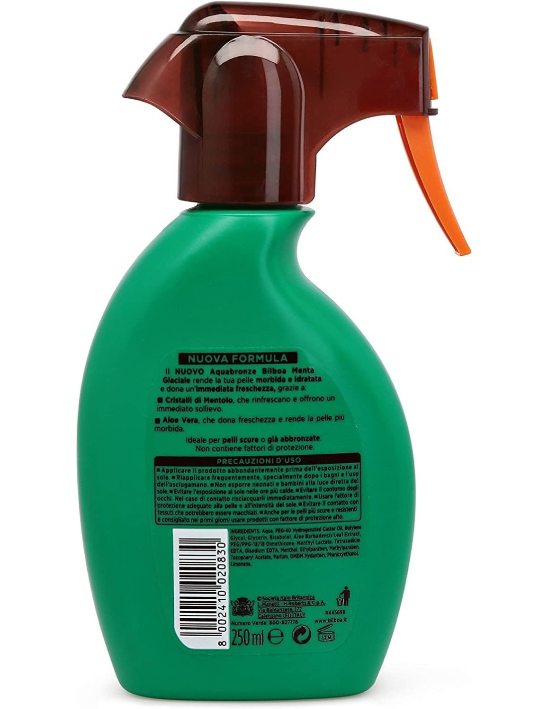 BAZAR IGIENE PERSONA: vendita online Bilboa, Spray Acqua Solare Aquabronze, Spray Abbronzante Menta Glaciale con Mentolo e Al...