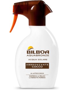BAZAR IGIENE PERSONA: vendita online Bilboa Aquabronze Abbronzante Cocco, Acqua Solare con Cristalli di Mentolo e Profumo di ...