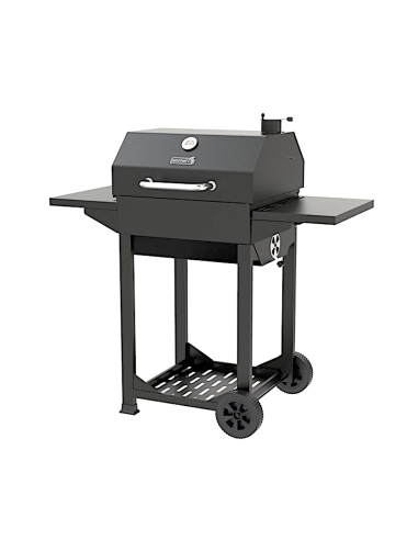 BARBECUE A CARBONE: vendita online Barbecue a carbone semibarile Clint, affumicatore integrato, griglia acciaio, termometro i...