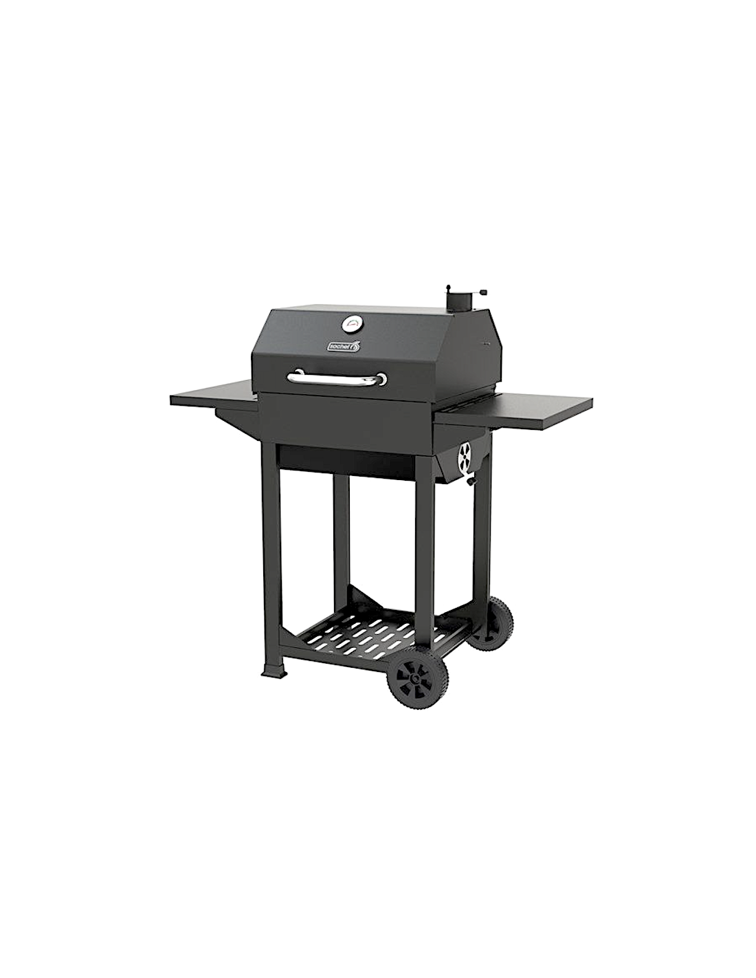 BARBECUE A CARBONE: vendita online Barbecue a carbone semibarile Clint, affumicatore integrato, griglia acciaio, termometro i...