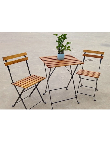 SET BISTRO TELFORD TAVOLO+2SEDIE 55X54CM