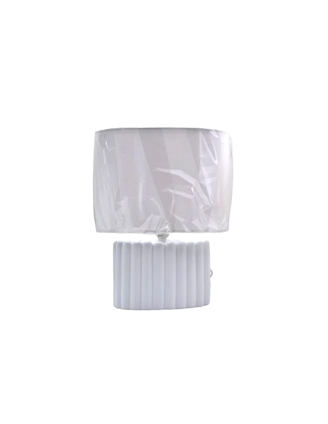 LAMPADA TAVOLO L2253 CERAMICA BIANCO 25X12CM