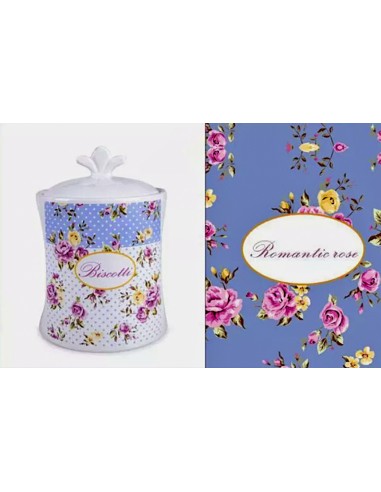 BISCOTTIERA 82264 ROMANTIC ROSE CERAMICA