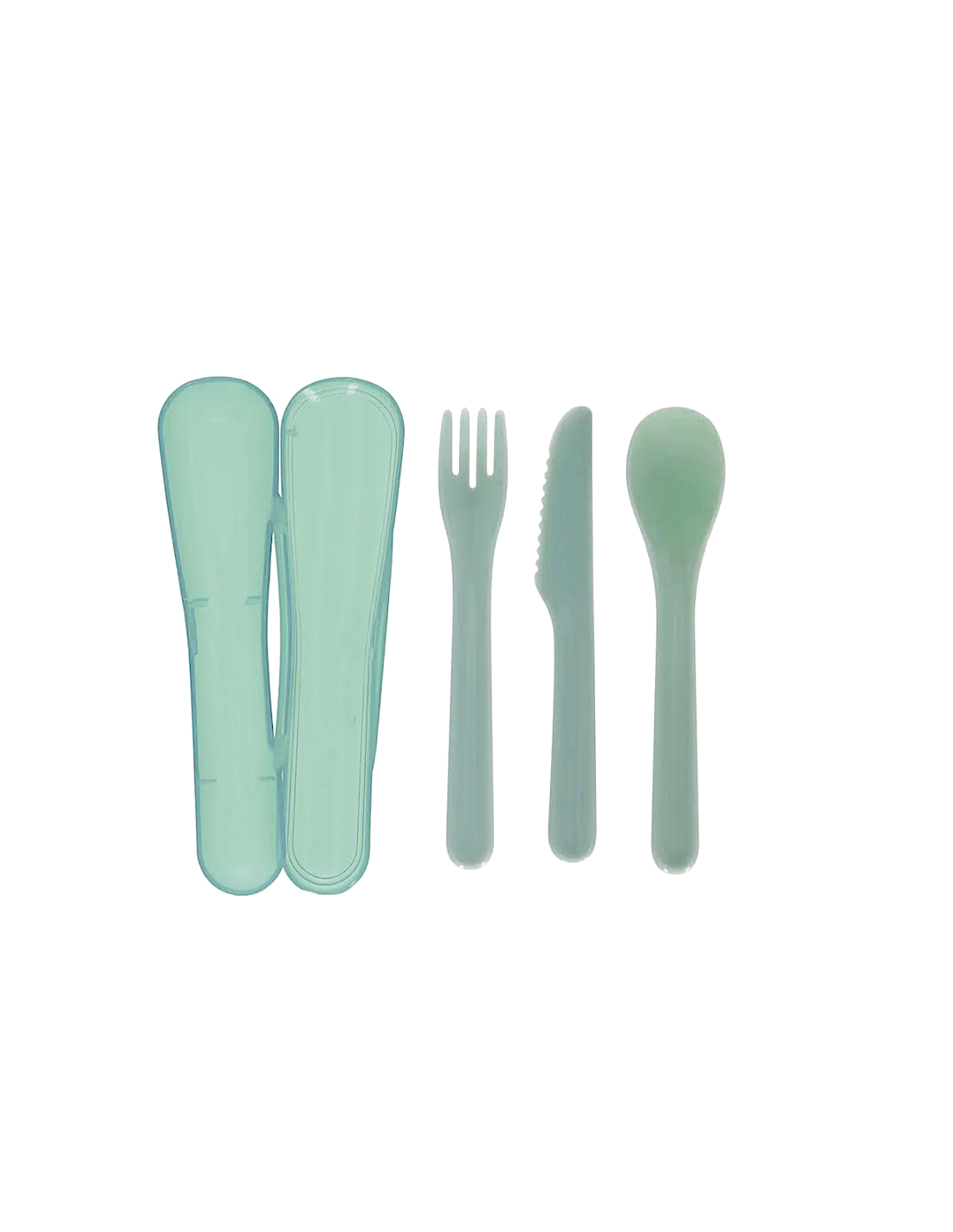 SET 3 POSATE PLASTICA W2059 CON ASTUCCIO CONTENITORE