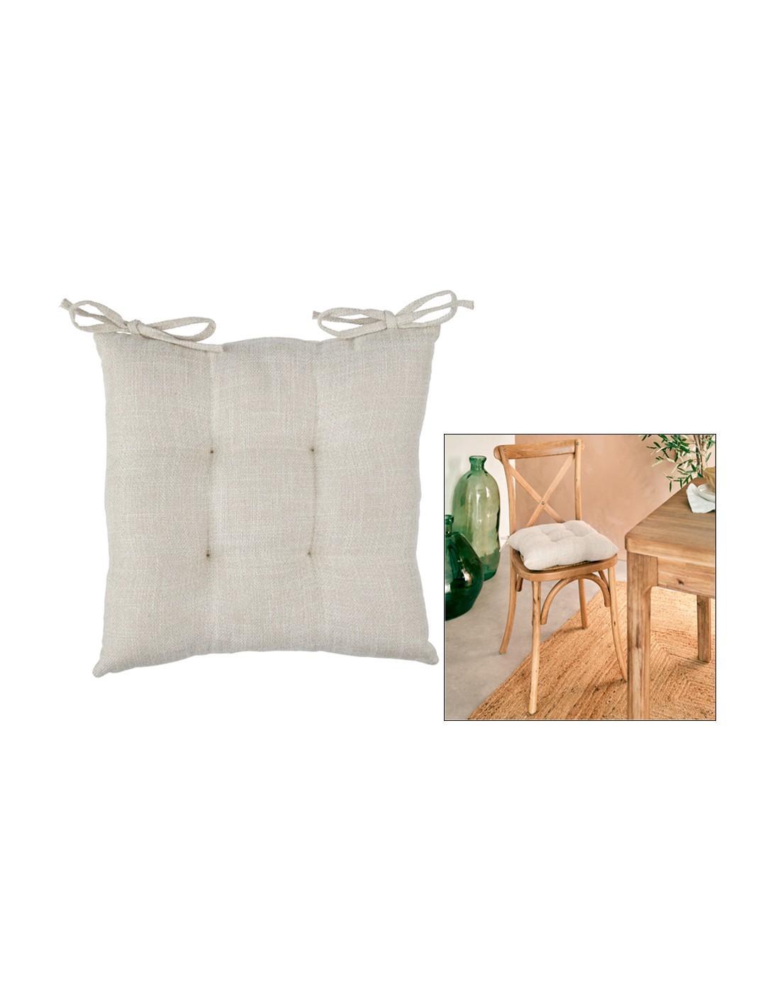 CUSCINO PER SEDIA 209009D CLEM 38X38CM POLIESTERE