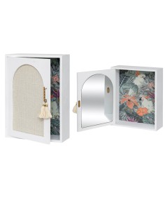 OGGETTISTICA: vendita online Scatola Chiavi, Specchio, Wild Romance, 28 x 20 cm, MDF Bianco in offerta
