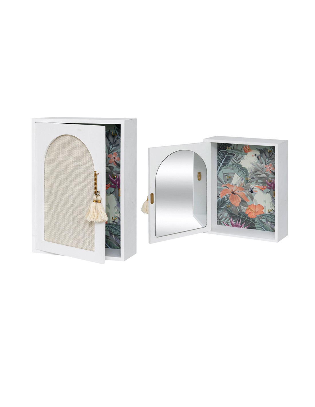 SCATOLA PORTACHIAVI 206425 WILD ROMANCE 20X8X28CM CON SPECCHIO