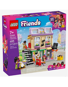 LEGO Friends 42653 Music Store & Apartment, musica e vita urbana con 3 minidoll e corgi | Shop in Casa