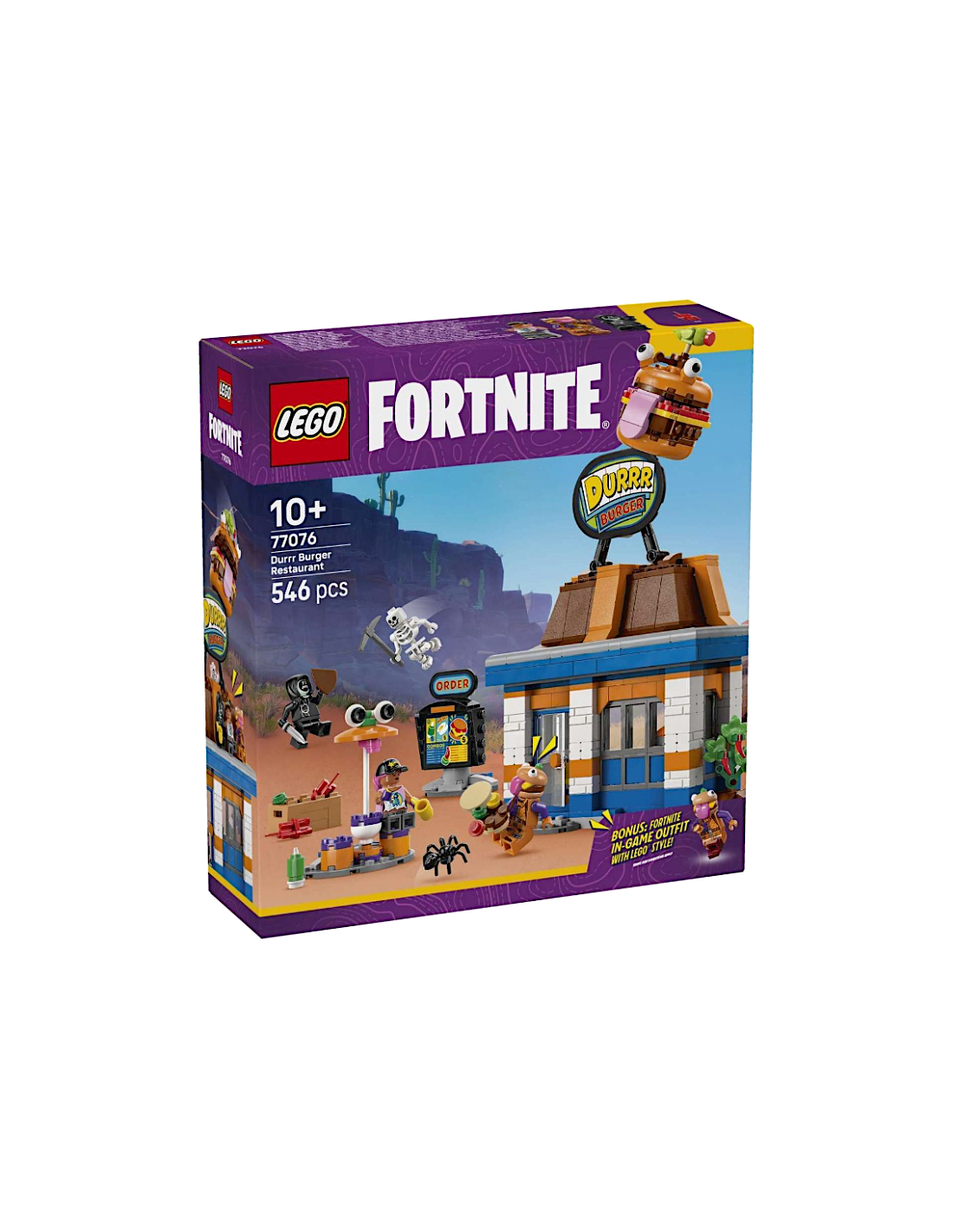 LEGO Fortnite 77076 Ristorante Durrr Burger, set collezione con 3 personaggi esclusivi | Shop in Casa