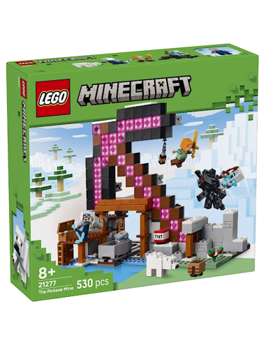 LEGO Minecraft 21277 – La Miniera delle Piccozze: immensa miniera con TNT interattivo, ragno cavalcabile e Alex | ShopInCasa