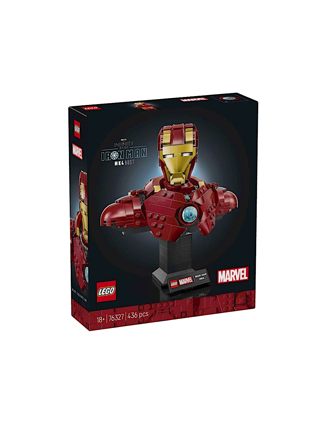 LEGO Marvel Busto Iron Man MK4 con Tony Stark | shopincasa.it