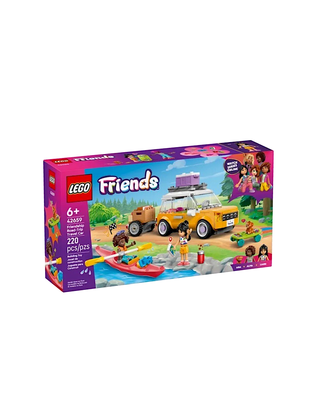 LEGO Friends 42659 con auto, cucciolo e kayak per bambine da 6 anni su Shopincasa.it