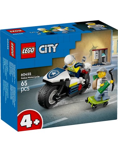 LEGO City 60455 Moto della Polizia, avventure d’azione per piccoli agenti dai 5 anni | Shop in Casa
