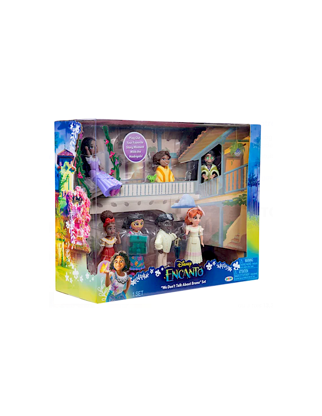 DISNEY ENCANTO, SET 7 PERSONAGGI, FIGURE ARTICOLATE, GIOCATTOLO BAMBINI 3+