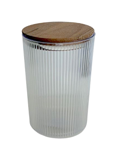 CONTENITORE TONDO 1,35LT COPERCHIO LEGNO
