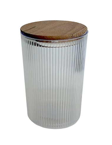 CONTENITORE TONDO 1,35LT COPERCHIO LEGNO