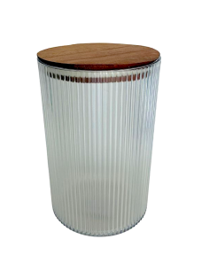 CONTENITORE TONDO 2,2LT COPERCHIO LEGNO