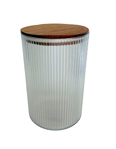 CONTENITORE TONDO 2,2LT COPERCHIO LEGNO