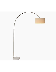 LAMPADA DA TERRA LA212968 LINO/MARMO 126X40X193CM DORATO